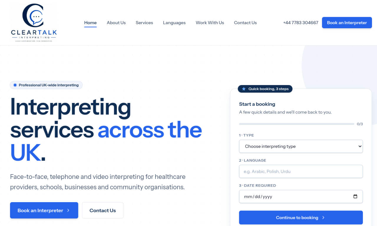 ClearTalk Interpreting