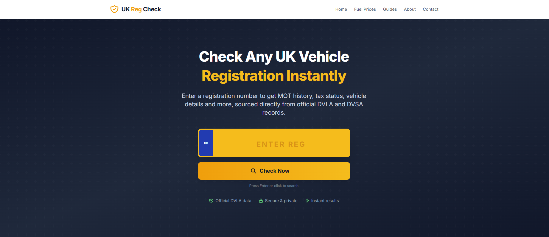 UK Reg Check